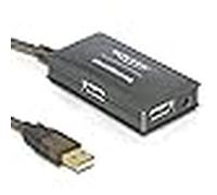 Delock alargador usb 2.0 de 10 m activos con concentrador 4 puertos