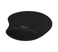 DeLOCK Alfombrilla de ratón ergonómica con reposamuñecas de Gel, Color Negro, 230 x 202 x 24 mm