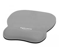 Delock alfombrilla para mouse ergonómica con reposamuñecas gris 245