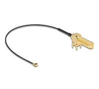 Delock antena cable rp-sma 90° pcb mampara hembra a i-pex inc., mhf i