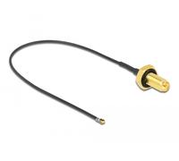Delock antena cable rp-sma mampara hembra a i-pex inc., mhf 4l lk mach