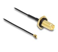 Delock antena cable rp-sma mampara hembra a i-pex inc., mhf i macho 1.