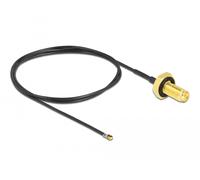 Delock antena cable sma mampara hembra a i-pex inc., mhf 4l lk macho 1