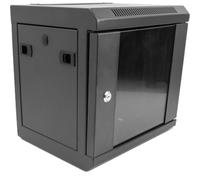 DeLOCK - Armario de Red (10 ″ con Puerta de Cristal, 6 Unidades, Color Negro