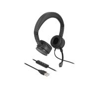 Delock Auriculares estéreo USB con Mando a Distancia y