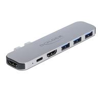 Delock - Base de Carga para MacBook Dual HDMI 4K / PD/Hub