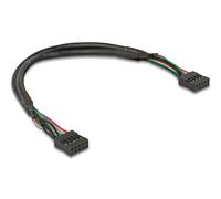Delock base de conexiones de cable usb 2.0 hembra de 2,54 mm y 10 cont