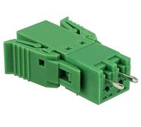 DeLock Bloque de terminales para Placa de 2 Pines, 3,81 mm, Medida Vertical