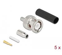 Delock bnc macho para engarzar rg-174/rg-316 con tubo termorretráctil