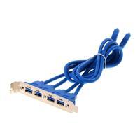 DeLOCK Bracket 4x USB3.0A ext -> 2x Pinheader 19pin int, 82974 (2x Pinheader 19p