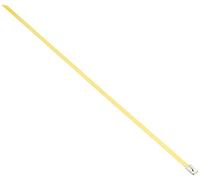 DeLock - Bridas para Cables (Acero Inoxidable, 300 x 4,6 mm, 10 Unidades), Color Amarillo