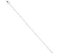 DeLock - Bridas para Cables (Acero Inoxidable, 300 x 4,6 mm, 10 Unidades), Color Blanco