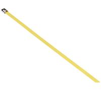 DeLock - Bridas para Cables (Acero Inoxidable, 300 x 7,9 mm, 10 Unidades), Color Amarillo
