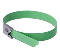 DeLock - Bridas para Cables (Acero Inoxidable, 300 x 7,9 mm, 10 Unidades), Color Verde