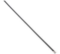 DeLOCK - Bridas para Cables (Acero Inoxidable, 500 x 7,9 mm, 10 Unidades), Color Negro