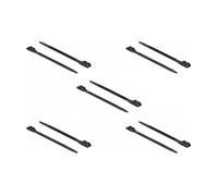 DeLOCK Bridas reutilizables 18887 - 10 piezas, Nylon negro V2, 190 mm * 9 mm, para rangos de -40 a 85 °C