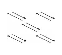 DeLOCK Bridas Reutilizables con Anclaje de Expansión, Nylon Negro V2, L 140 x B 4 mm, Paquete de 10 Unidades