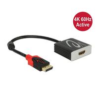 DeLOCK Cable Adaptador DisplayPort 1.2 Macho > HDMI 2 Hembra Negro 4K 60Hz Activ