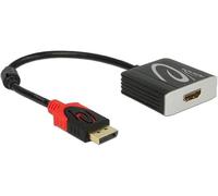 DeLOCK Cable Adaptador DisplayPort 1.2 Macho > HDMI 2 Hembra Negro 4K 60Hz Activ