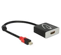 DeLOCK Cable adaptador Mini Displayport 1.2 macho a HDMI 2.0 hembra Negro 4K 60H