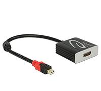 DeLOCK Cable adaptador Mini Displayport 1.2 macho a HDMI 2.0 hembra Negro 4K 60Hz activo 62735