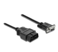 Delock cable adaptador obd-2 macho a sub-d hembra de 9 pines con torni