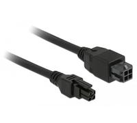 Delock Cable alargador Micro Fit 3.0 de 4 pines, macho a hembra, 30 cm