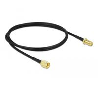 Delock cable de antena de macho rp-sma a hembra rp-sma lmr/cfd100 1 m