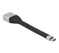 Delock cable de cinta plana fpc usb type-c a displayport (dp alt mode)
