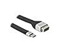 Delock cable de cinta plana fpc usb type-c a vga (dp alt mode) 13 cm