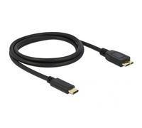 Delock Cable de conector USB-C SuperSpeed a conector USB tipo Micro-B 1 m negro