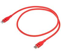 Delock Cable de datos y carga USB Type-C™ a Lightning™ rojo 0,5 m MFi