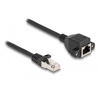 Delock cable de extensión rj50 macho a hembra s/ftp 5 m negro