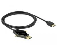 Delock cable de monitor 3 en 1 con entrada usb-c/displayport/mini disp