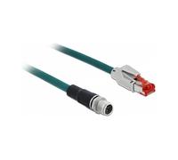 DeLOCK Cable de Red M12 X-Codificado 8 Pines a RJ45, PVC, 1 m - Modelo 85425