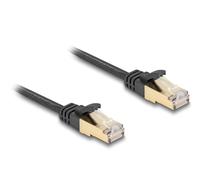 Delock cable de red plano rj45 con cubierta trenzada cat.6a u/ftp mach