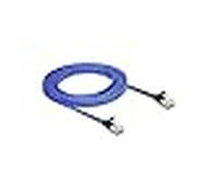 Delock cable de red plano rj45 con revestimiento trenzado cat.6a u/ftp