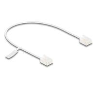 Delock cable de red rj45 cat.6 utp ultra slim 0,3 m blanco con enchufe