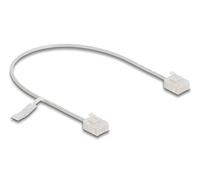 Delock cable de red rj45 cat.6 utp ultra slim 0,3 m gris con enchufes