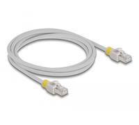 Delock cable de red rj45 cat.6a s/ftp con clips de colores 2 m