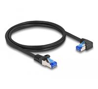 Delock cable de red rj45 cat.6a s/ftp recto/acodado a la derecha 1 m n