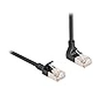 Delock cable de red rj45 cat.6a s/ftp slim 90° acodado hacia arriba/r