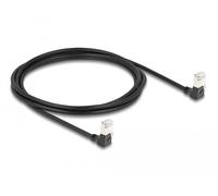 Delock cable de red rj45 cat.6a s/ftp slim 90° hacia abajo/acodado ha