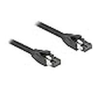 Delock cable de red rj45 cat.8.1 s/ftp, 2 m hasta 40 gbps, negro