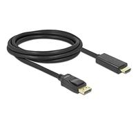 DeLOCK Cable Displayport > HDMI m/m 2m Negro ( 82587 )