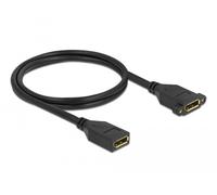 Delock cable displayport 1.2 hembra a hembra instalación en panel 4k
