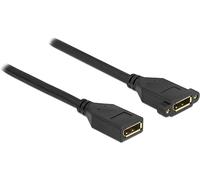 Delock Cable DisplayPort 1.2 hembra a hembra para instalación 4K 60Hz 2m