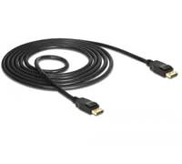 DeLock Cable DisplayPort 1.2 Macho a DisplayPort Macho 0,5 m Blanco 4K