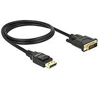 DeLock Cable DisplayPort 1.2 macho a DVI 24+1 macho 1 m negro