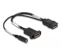 Delock cable displayport 4k 60 hz con alimentación cc 2,1 x 5,5 mm 0,